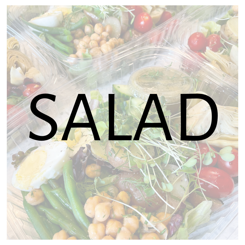 Shaved Carrot + Cucumber Salad w/ Mixed Greens + Sesame Dressing