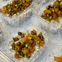 Organic "Ocean Roll" Steel Cut Oats w/ Honey Drizzled Pistachio + Apricots