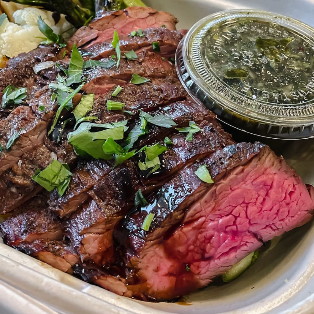 Grilled Chimichurri Steak (w/ side of chimichurri) 10oz